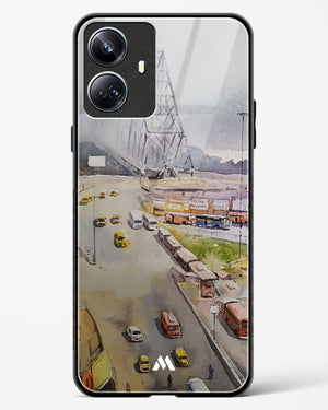 Vintage Kolkata in Watercolours Glass Case Phone Cover (Realme)