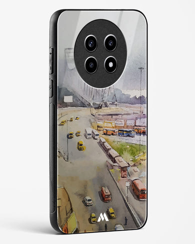 Vintage Kolkata in Watercolours Glass Case Phone Cover (Realme)