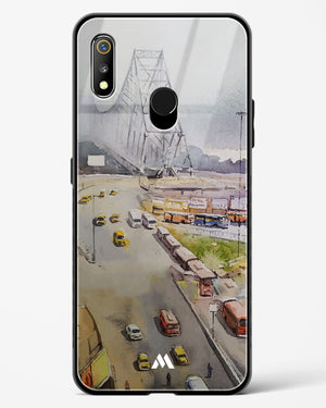 Vintage Kolkata in Watercolours Glass Case Phone Cover (Realme)
