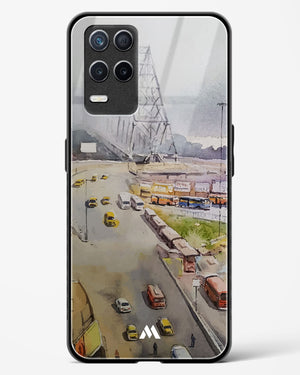 Vintage Kolkata in Watercolours Glass Case Phone Cover (Realme)
