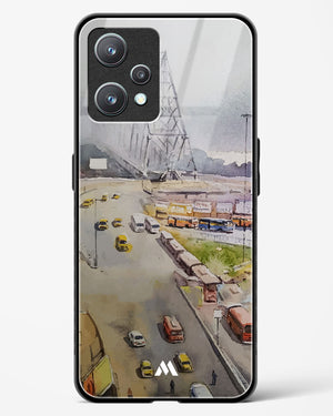 Vintage Kolkata in Watercolours Glass Case Phone Cover (Realme)