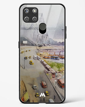 Vintage Kolkata in Watercolours Glass Case Phone Cover (Realme)