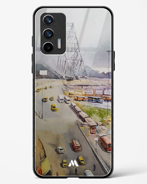 Vintage Kolkata in Watercolours Glass Case Phone Cover (Realme)