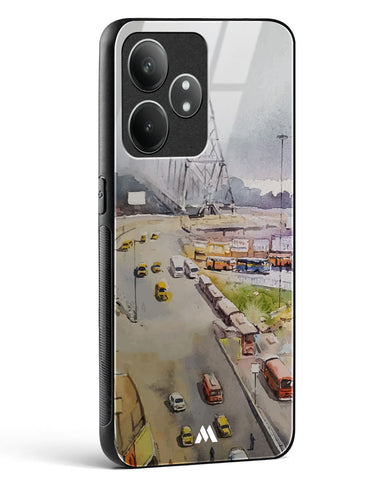 Vintage Kolkata in Watercolours Glass Case Phone Cover (Realme)