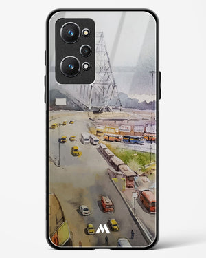 Vintage Kolkata in Watercolours Glass Case Phone Cover (Realme)