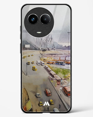 Vintage Kolkata in Watercolours Glass Case Phone Cover (Realme)