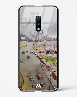 Vintage Kolkata in Watercolours Glass Case Phone Cover (Realme)