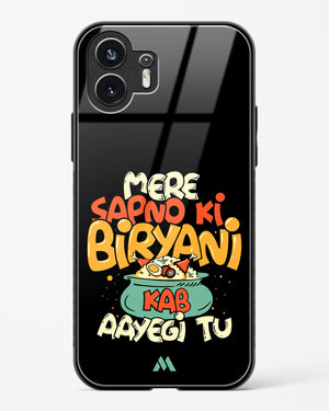 Sapno Ki Biryani Glass Case Phone Cover (Nothing)