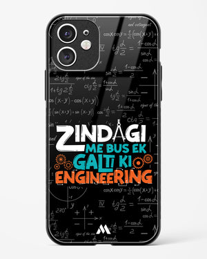 Zindagi Galti Engineering Glass Case Phone Cover-(Apple)
