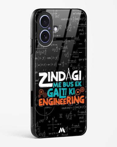 Zindagi Galti Engineering Glass Case Phone Cover (Apple)