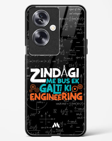 Zindagi Galti Engineering Glass Case Phone Cover (Oppo)