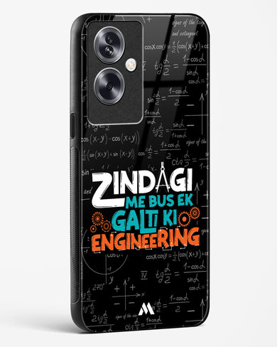 Zindagi Galti Engineering Glass Case Phone Cover (Oppo)