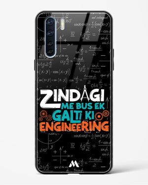 Zindagi Galti Engineering Glass Case Phone Cover-(Oppo)