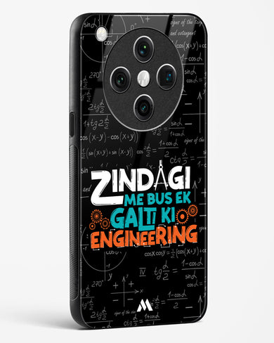 Zindagi Galti Engineering Glass Case Phone Cover (Oppo)
