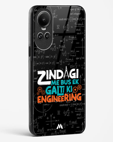 Zindagi Galti Engineering Glass Case Phone Cover (Oppo)