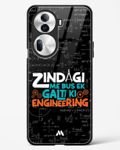 Zindagi Galti Engineering Glass Case Phone Cover (Oppo)