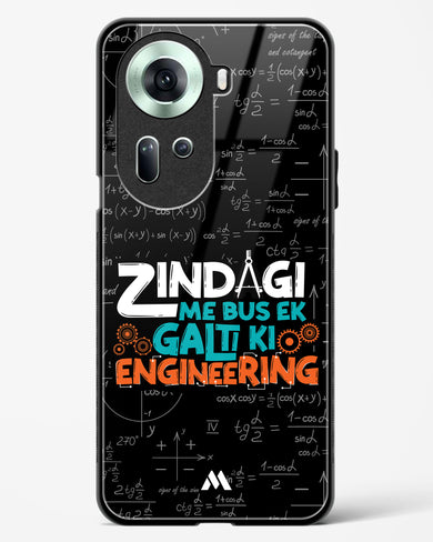 Zindagi Galti Engineering Glass Case Phone Cover (Oppo)