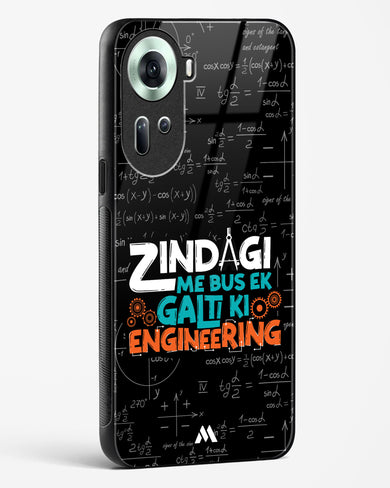 Zindagi Galti Engineering Glass Case Phone Cover (Oppo)