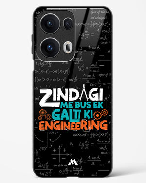 Zindagi Galti Engineering Glass Case Phone Cover (Oppo)