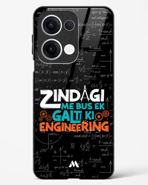 Zindagi Galti Engineering Glass Case Phone Cover (Oppo)