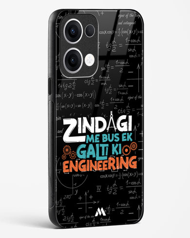 Zindagi Galti Engineering Glass Case Phone Cover (Oppo)
