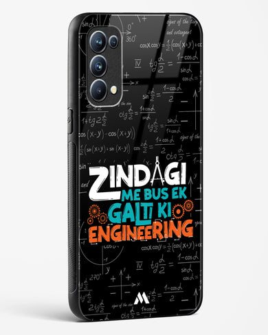 Zindagi Galti Engineering Glass Case Phone Cover (Oppo)