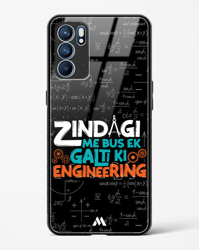 Zindagi Galti Engineering Glass Case Phone Cover (Oppo)