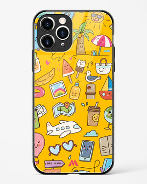 Vintage Travel Glass Case Phone Cover (Apple)