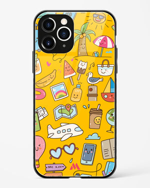 Vintage Travel Glass Case Phone Cover (Apple)