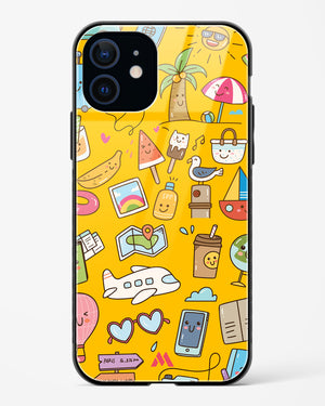 Vintage Travel Glass Case Phone Cover (Apple)