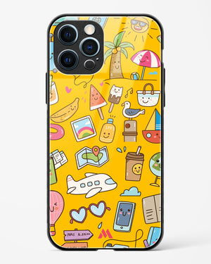 Vintage Travel Glass Case Phone Cover (Apple)