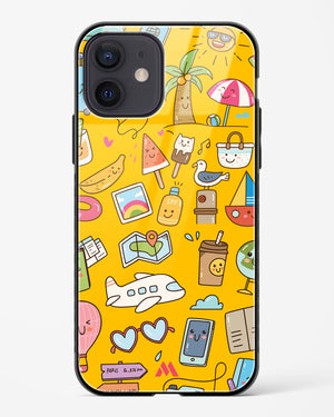 Vintage Travel Glass Case Phone Cover (Apple)