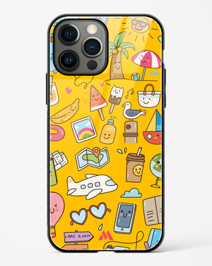 Vintage Travel Glass Case Phone Cover (Apple)