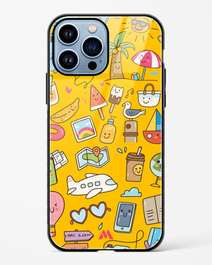 Vintage Travel Glass Case Phone Cover (Apple)