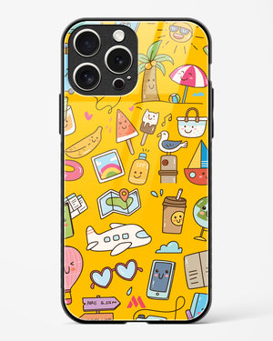 Vintage Travel Glass Case Phone Cover (Apple)