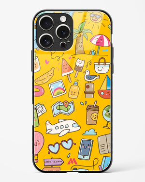 Vintage Travel Glass Case Phone Cover (Apple)