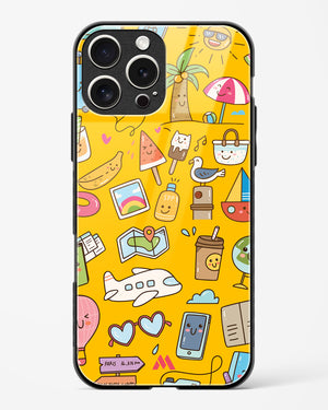 Vintage Travel Glass Case Phone Cover (Apple)