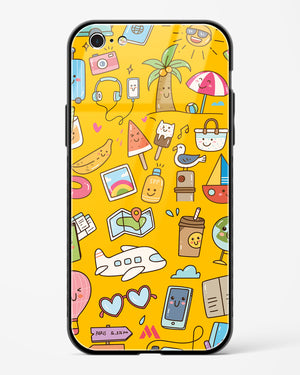 Vintage Travel Glass Case Phone Cover (Apple)