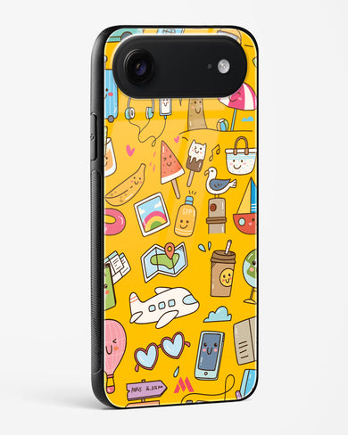 Vintage Travel Glass Case Phone Cover (Apple)