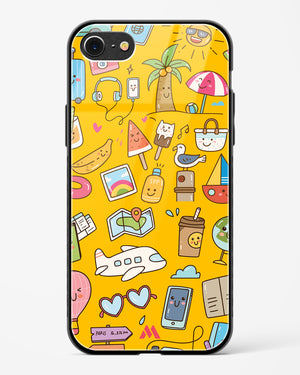 Vintage Travel Glass Case Phone Cover (Apple)