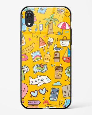 Vintage Travel Glass Case Phone Cover (Apple)