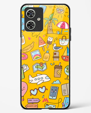 Vintage Travel Glass Case Phone Cover (Motorola)