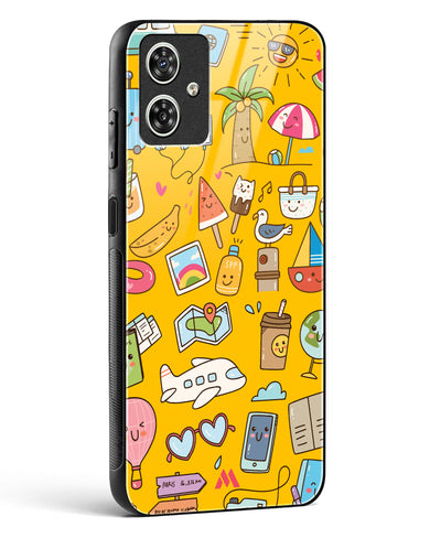 Vintage Travel Glass Case Phone Cover (Motorola)