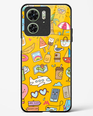 Vintage Travel Glass Case Phone Cover (Motorola)