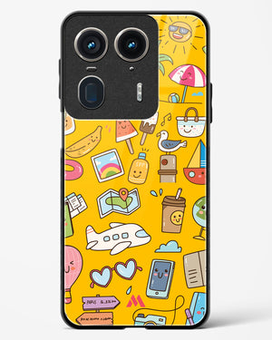 Vintage Travel Glass Case Phone Cover (Motorola)