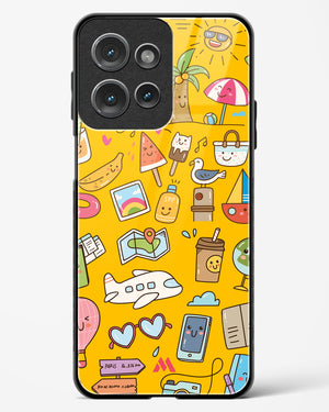 Vintage Travel Glass Case Phone Cover (Motorola)