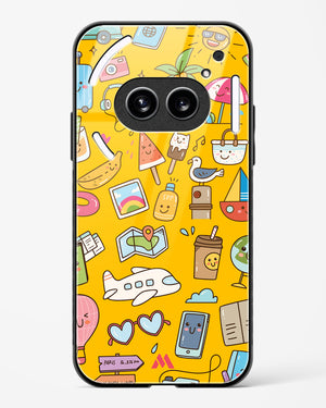Vintage Travel Glass Case Phone Cover (Nothing)