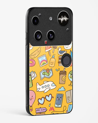 Vintage Travel Glass Case Phone Cover (Nothing)