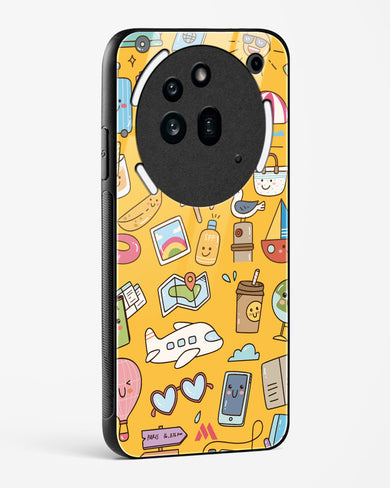 Vintage Travel Glass Case Phone Cover (Nothing)