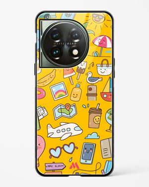 Vintage Travel Glass Case Phone Cover (OnePlus)